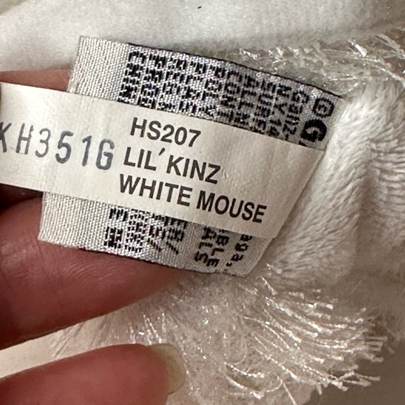 Ganz Lil Kanz White Mouse Plush Stuffed Animal no code - Picture 4 of 5